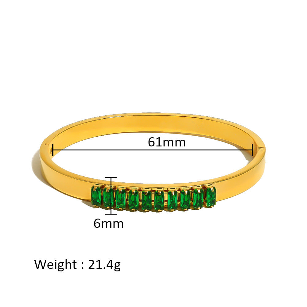 Women's Stainless Steel Electroplated Eight Awn Star Flower Geometric Bracelets