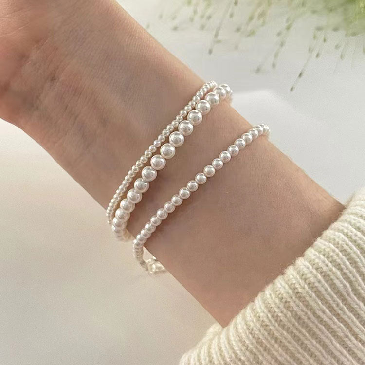 Women's Sier High Quality Perfect Circle Pearl Necklaces