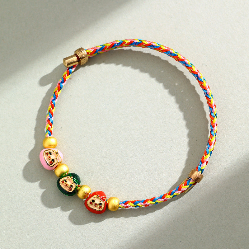 Dragon Boat Festival Colorful Rope Carrying Strap Handmade Braided Adult Bracelet