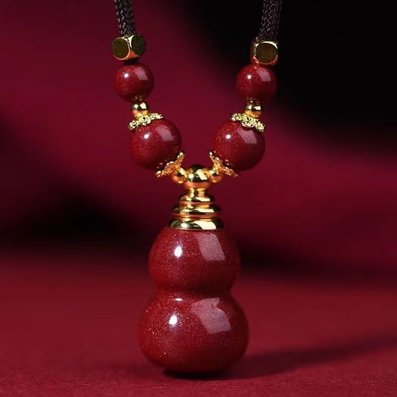 Glossy Calabash Pendent High Content Purplish Pendant