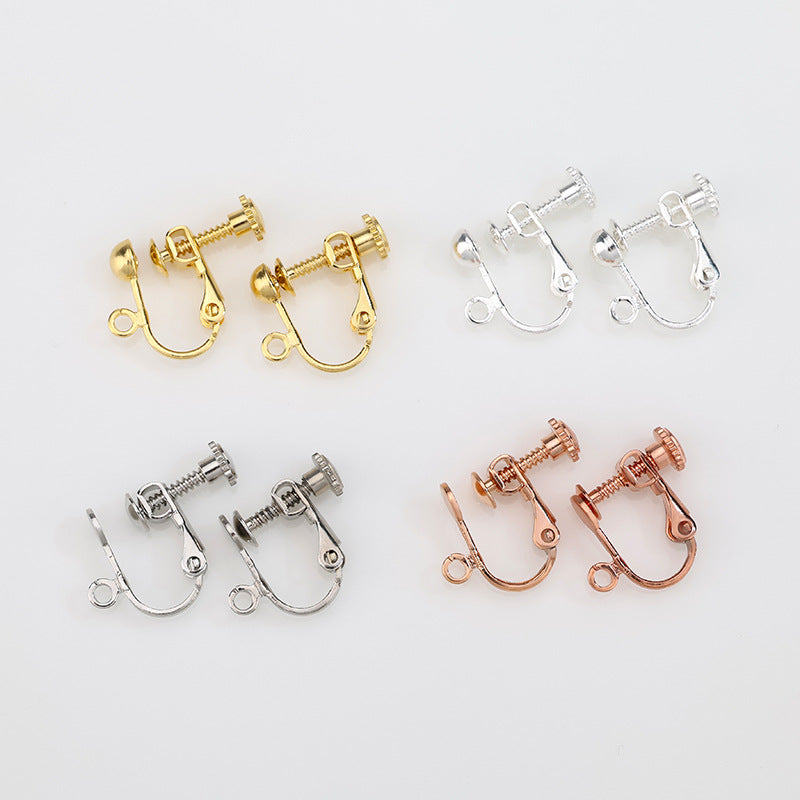Screw Without Piercing Adjustable Spiral Hair Pin Ear Clip