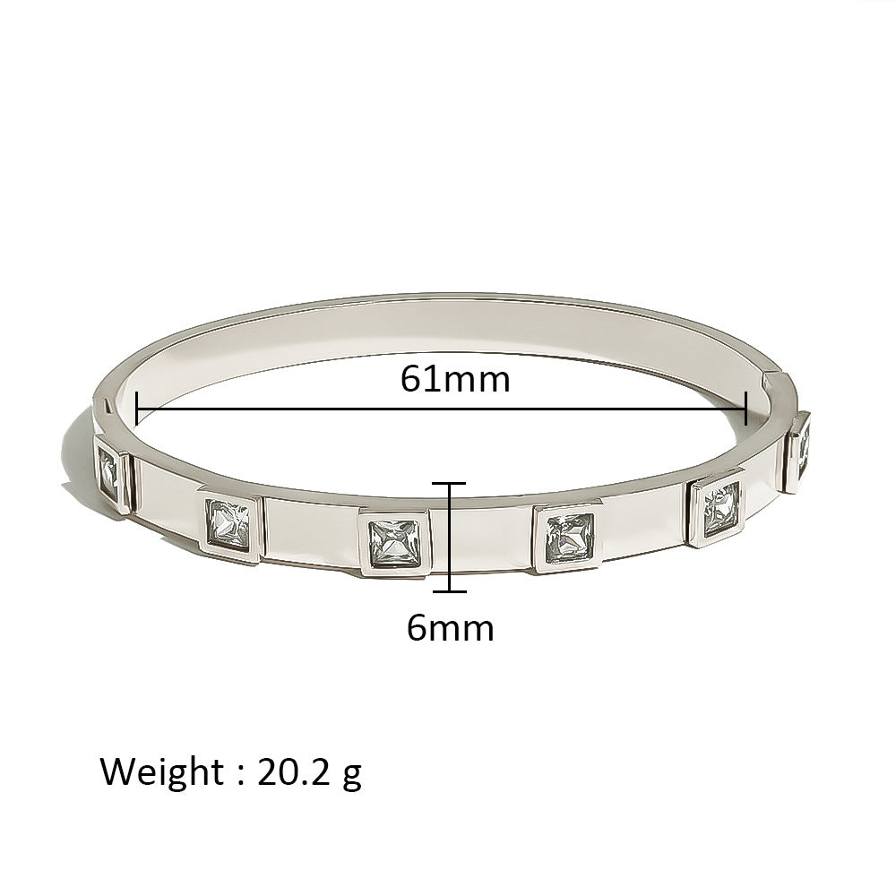 Women's Stainless Steel Electroplated Eight Awn Star Flower Geometric Bracelets