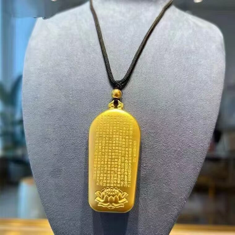 Women's & Men's Plump Brass Gold Plated On The Pendant