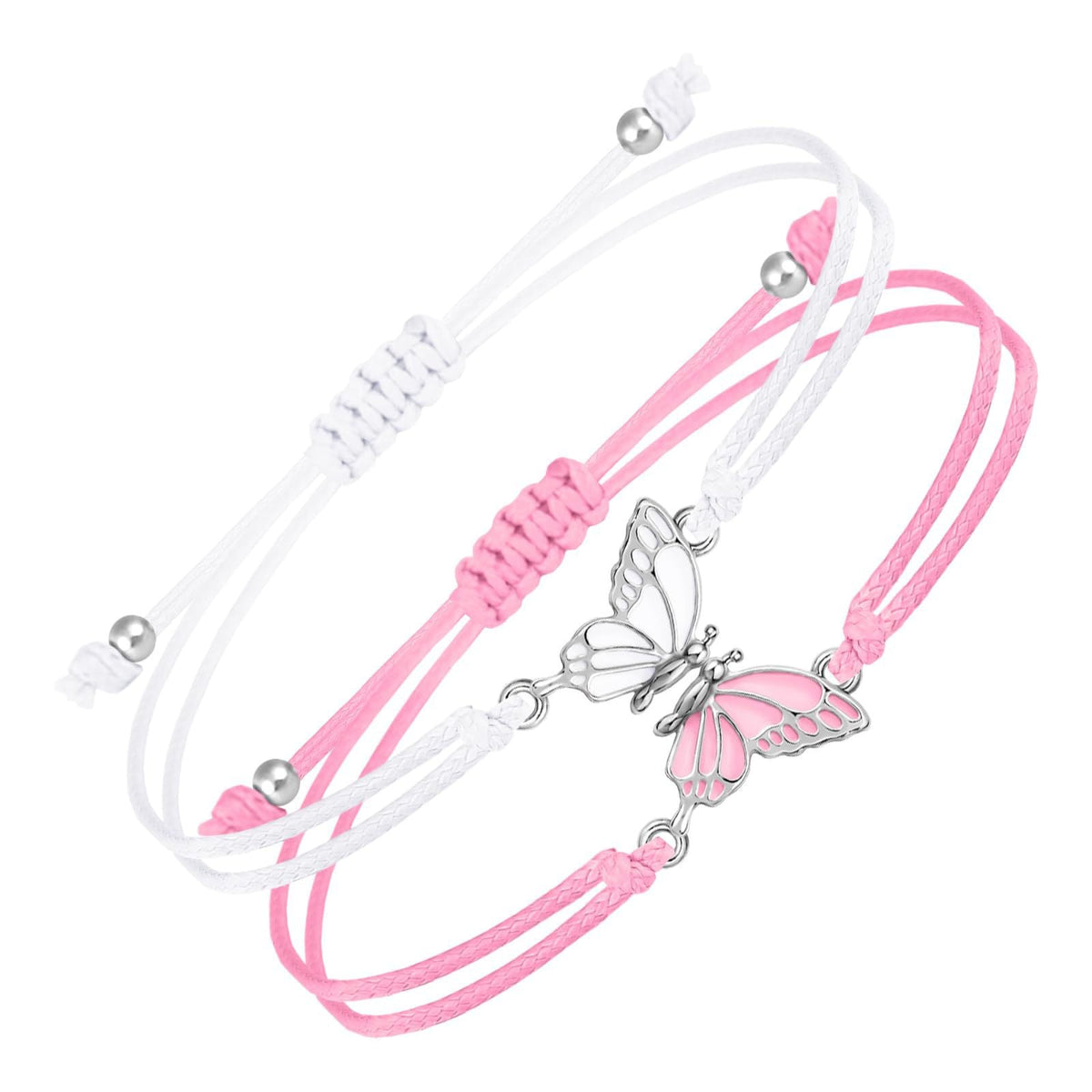 Couple Friendship Gift Flat Knot Woven Adjustable Color Wax Bracelet