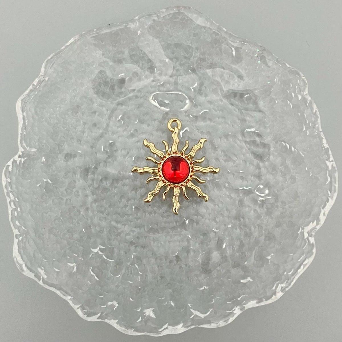 Alloy Baroque Water Transparent Series Gem Sunflower Necklaces
