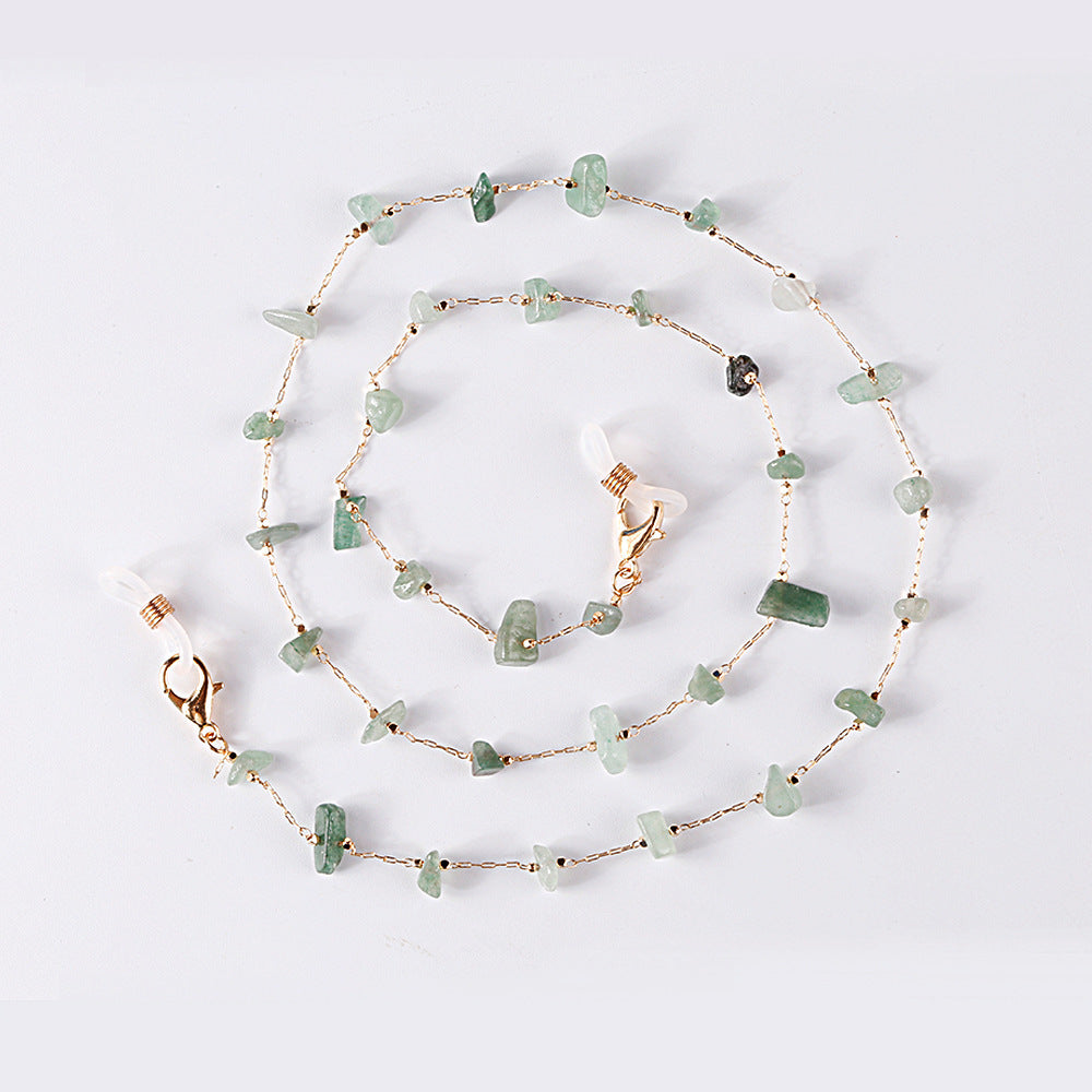 Elegant Personalized Sweet Elegance Glasses Decorations Female Stone Eyeglasses Chain Necklace