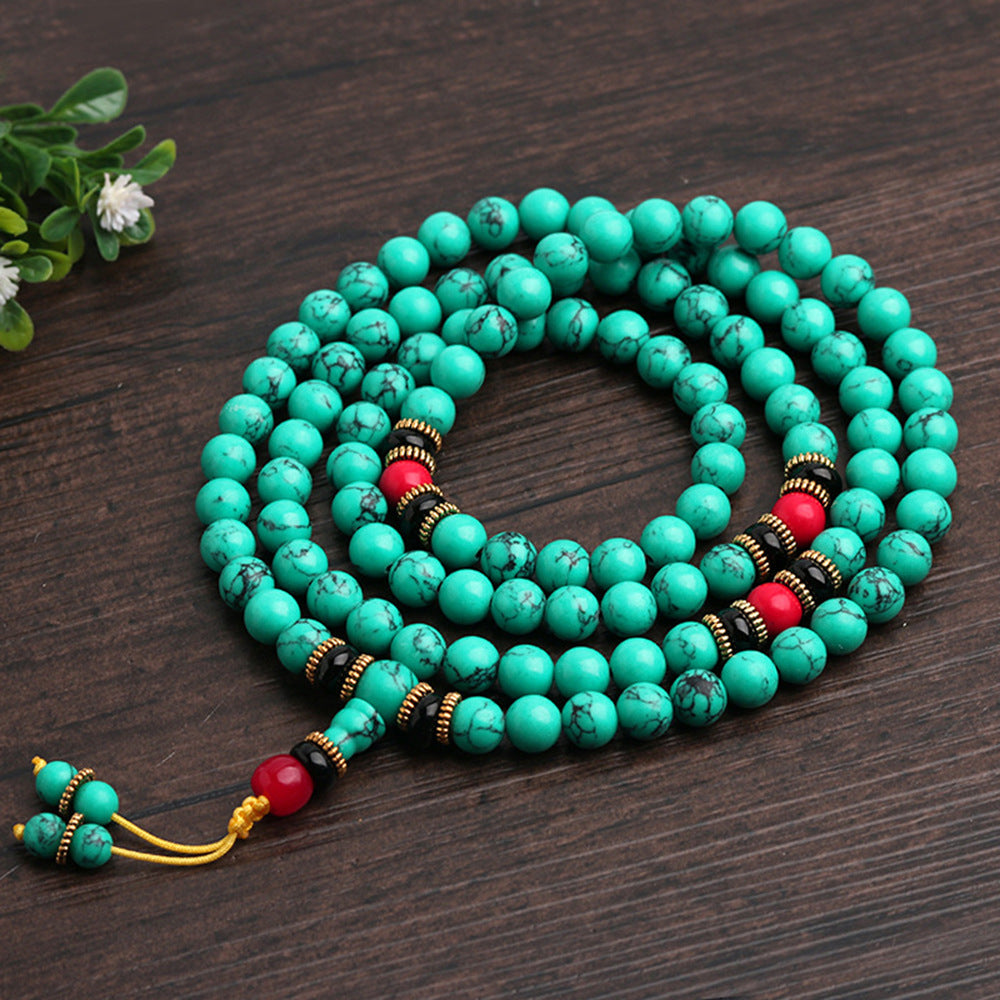 Turquoise Beads Buddha Boho Crafts Live Bracelet