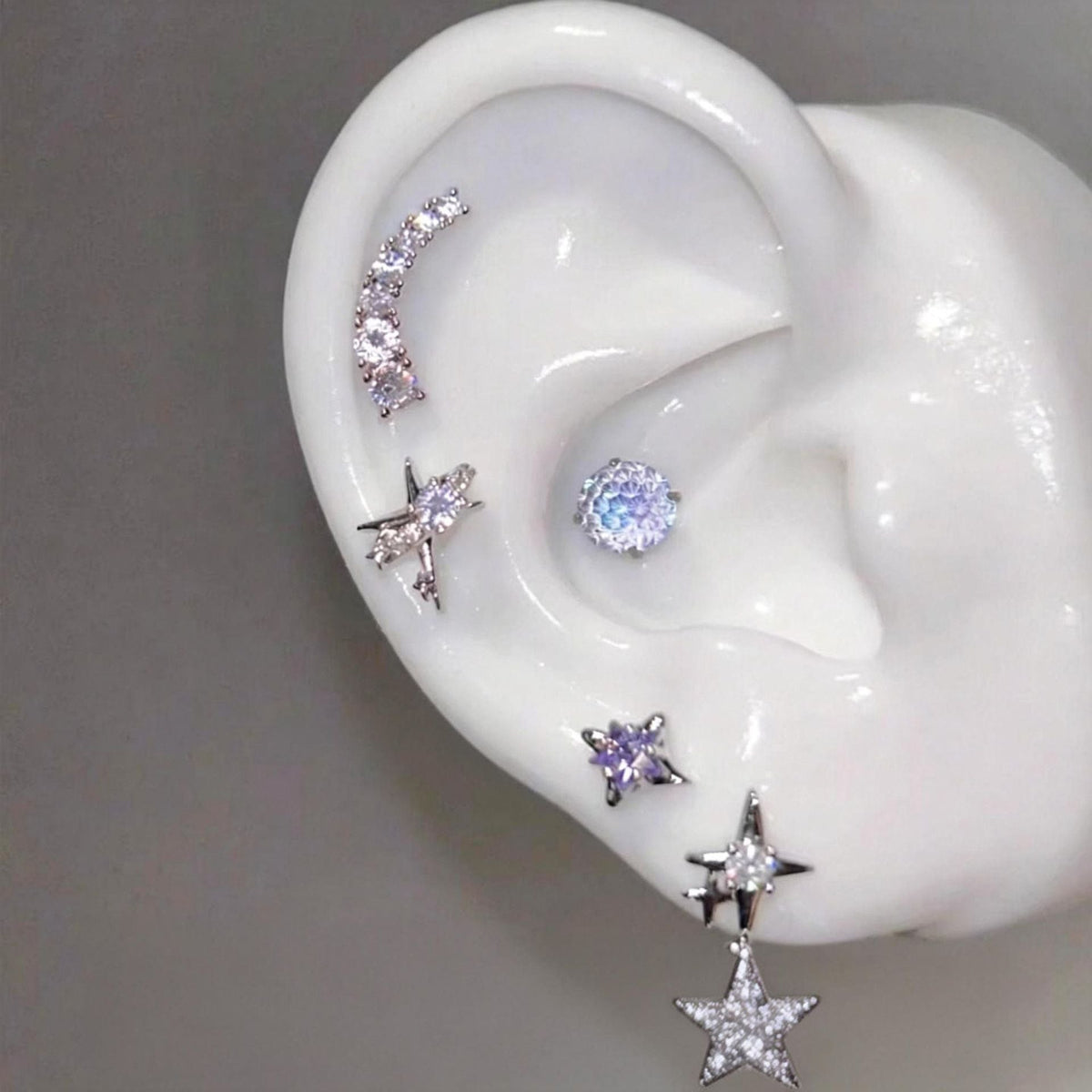Thin Rattan Fantasy Girlish Style Light Stud Earrings