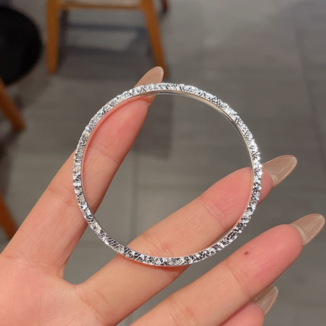 Mush Ice Pure Sier Design Solid Bracelets