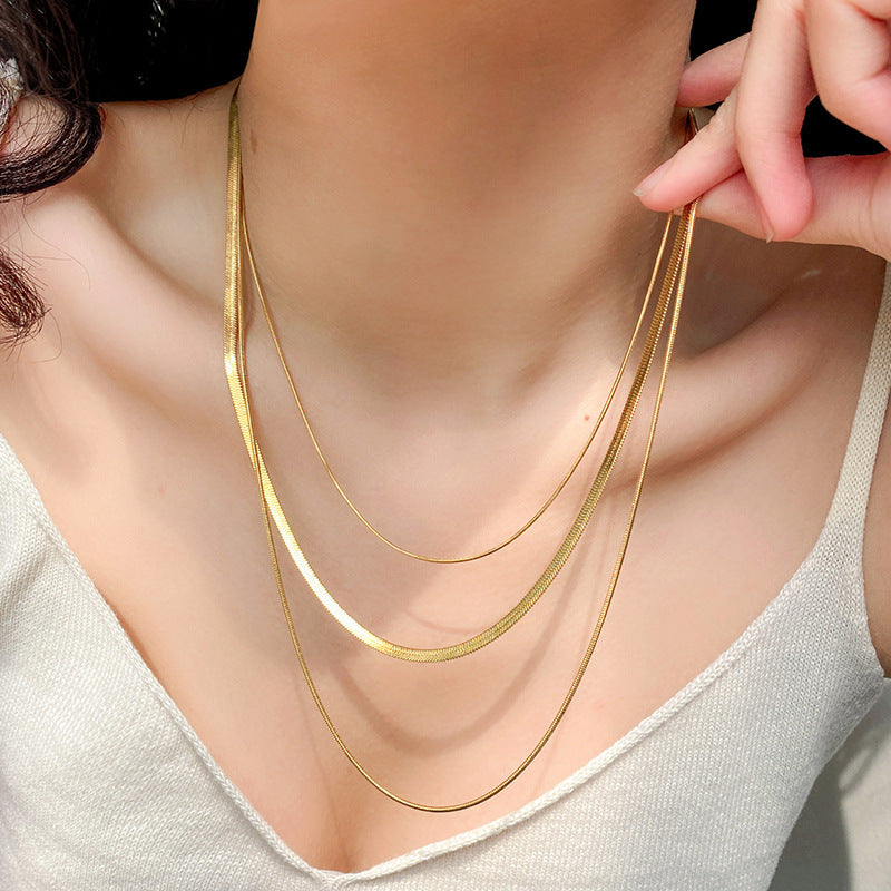 Titanium Steel Female Stylish Simple Versatile Necklace