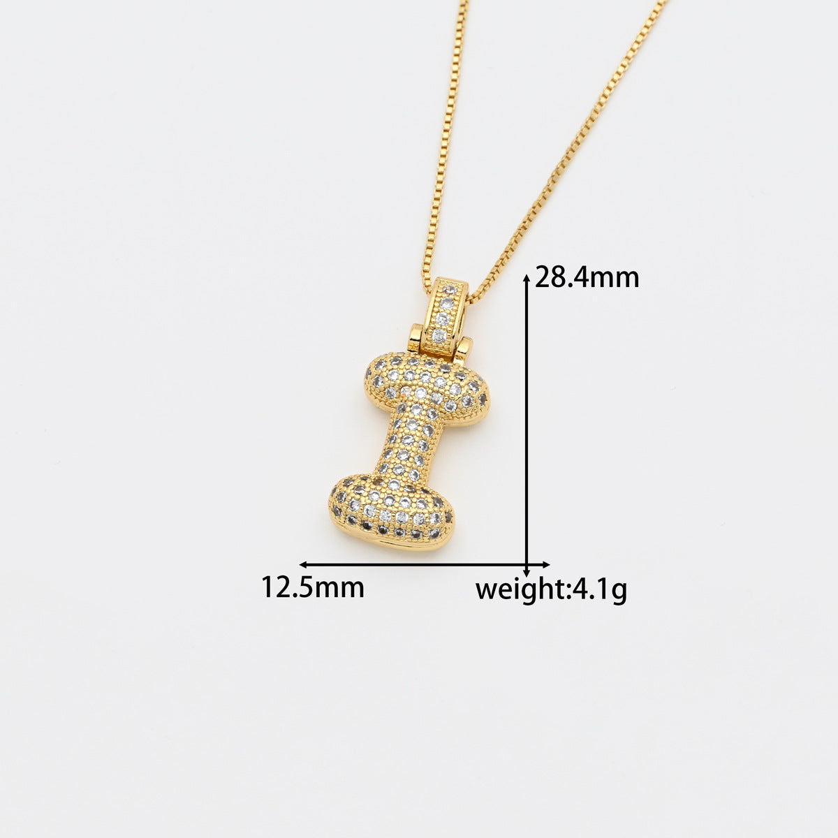 Micro Inlay Hip Hop Letters English Pendant