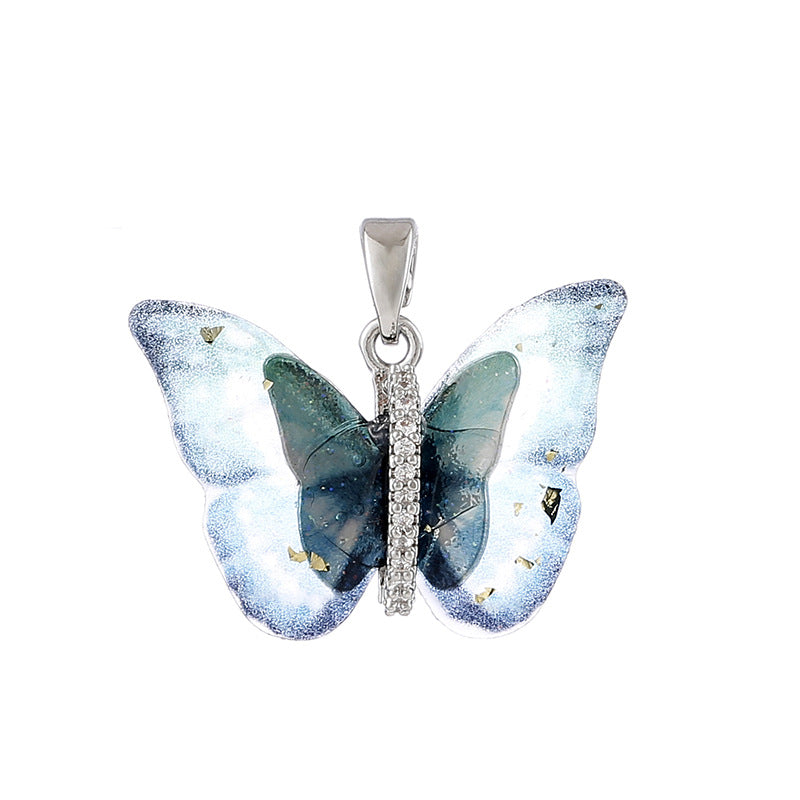 Universal Bow Single Gilded Shell Handmade Pendant