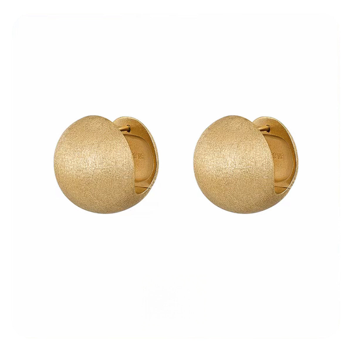 Women's Brushed Ball Light Luxury French Elegant Trendy Rings