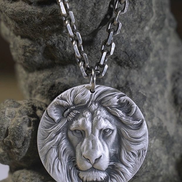 Domineering Lion Head Fashion Personality For Boyfriend Pendant