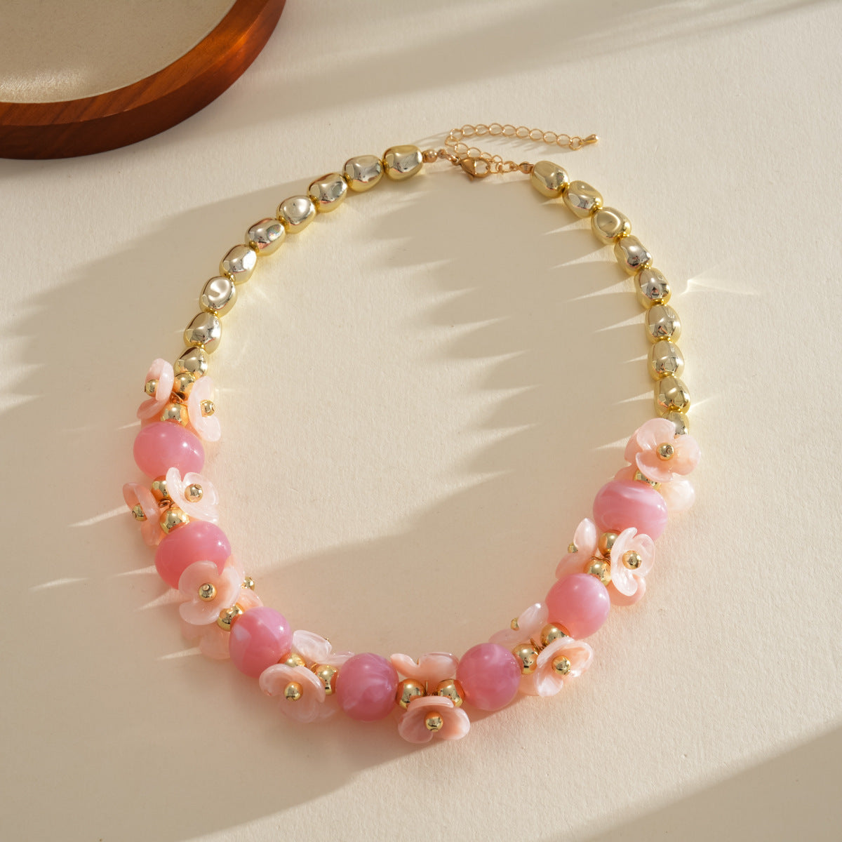 Acrylic Beaded Love Fashion Trend Clavicle Chain Vacation Jewelry Set