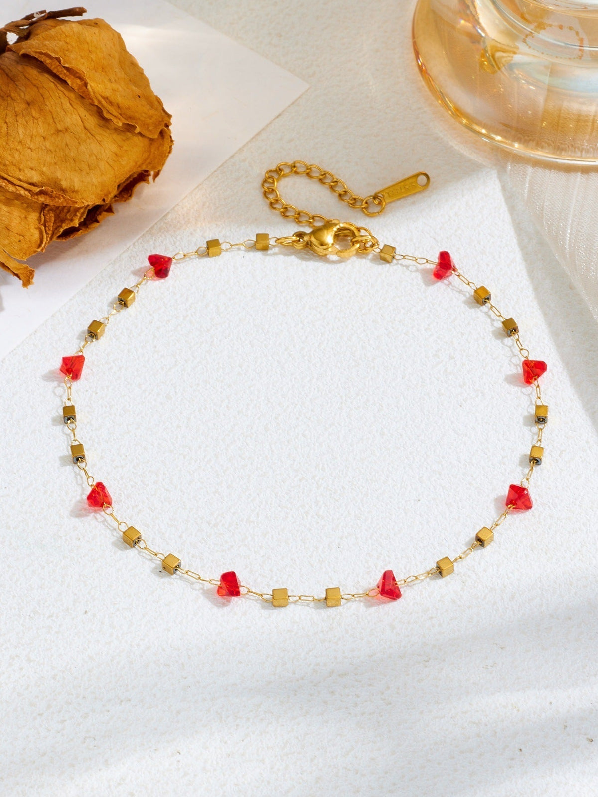 Women's High-grade Stainless Steel Inlaid Zircon Square Necklaces