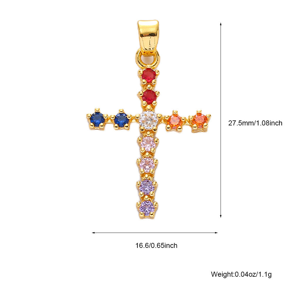 Retaining Micro Inlaid Zircon Clavicle Chain Pendants