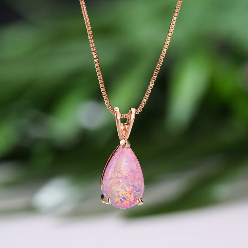 Water Drop Opal Female Temperament High Sense Pendants