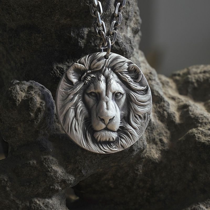 Domineering Lion Head Fashion Personality For Boyfriend Pendant