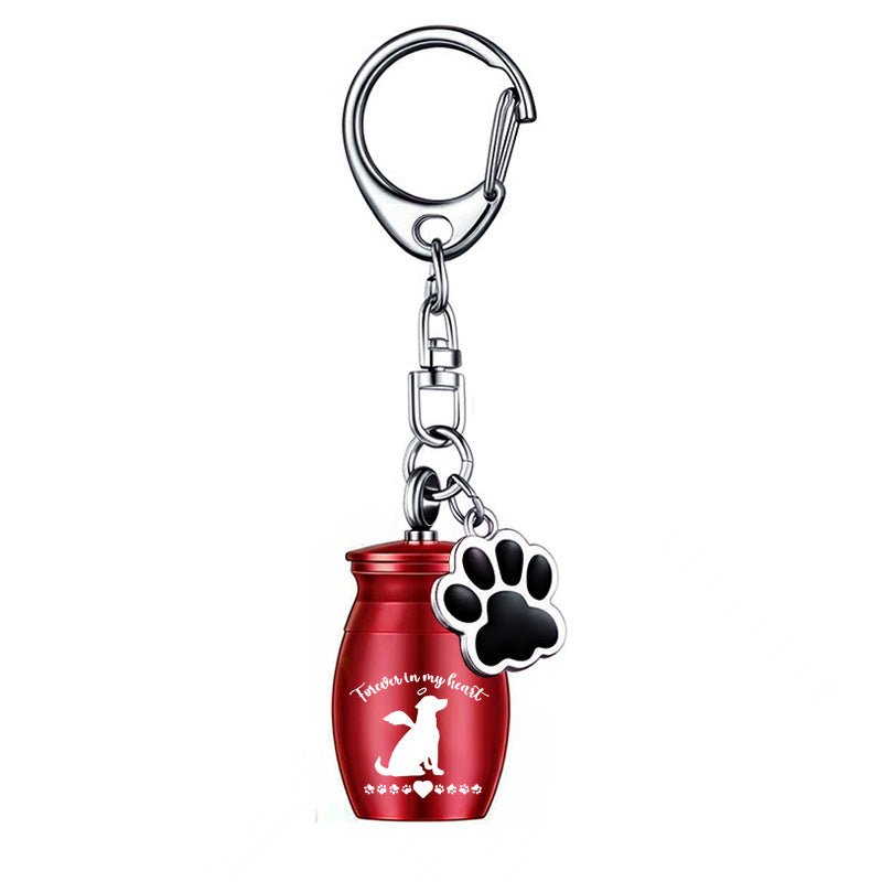 Commemorative Pet Urn Key Simple Small Jar Pendants