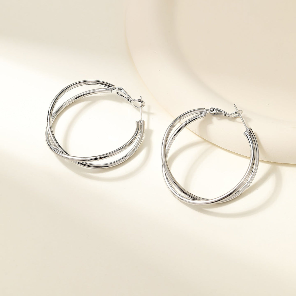 Women's Of Sier Big Hoop Light Luxury High-grade Ear Earrings