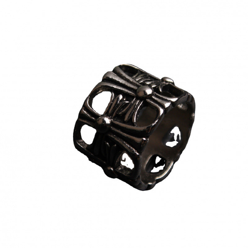 Men's Personality Punk Hollow Titanium Steel Lace Pendants