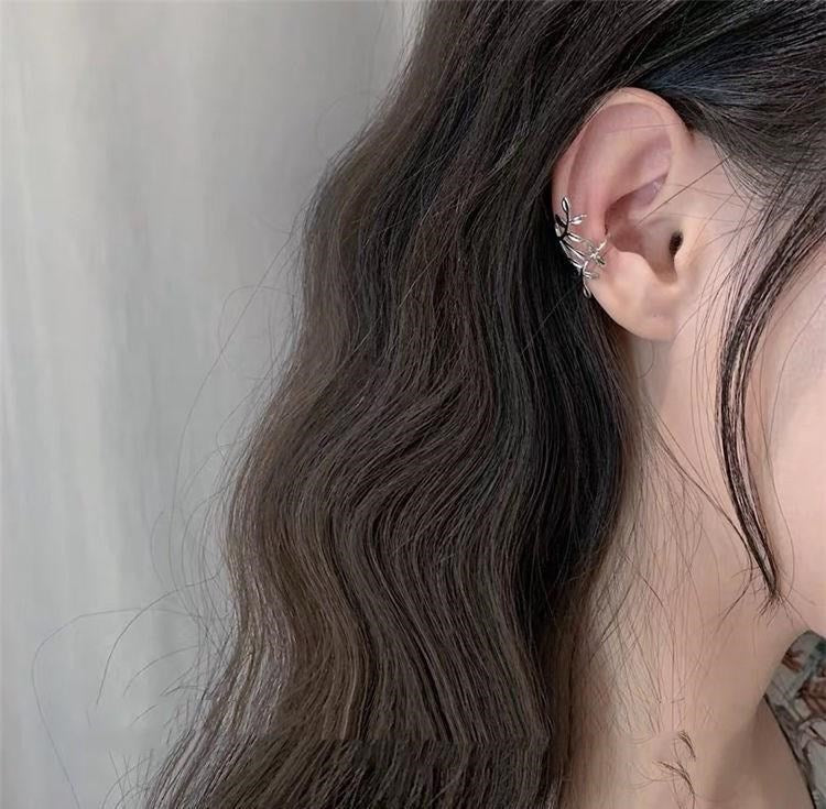 Leaves Without Pierced Female Long Simple Fresh Ear Clip