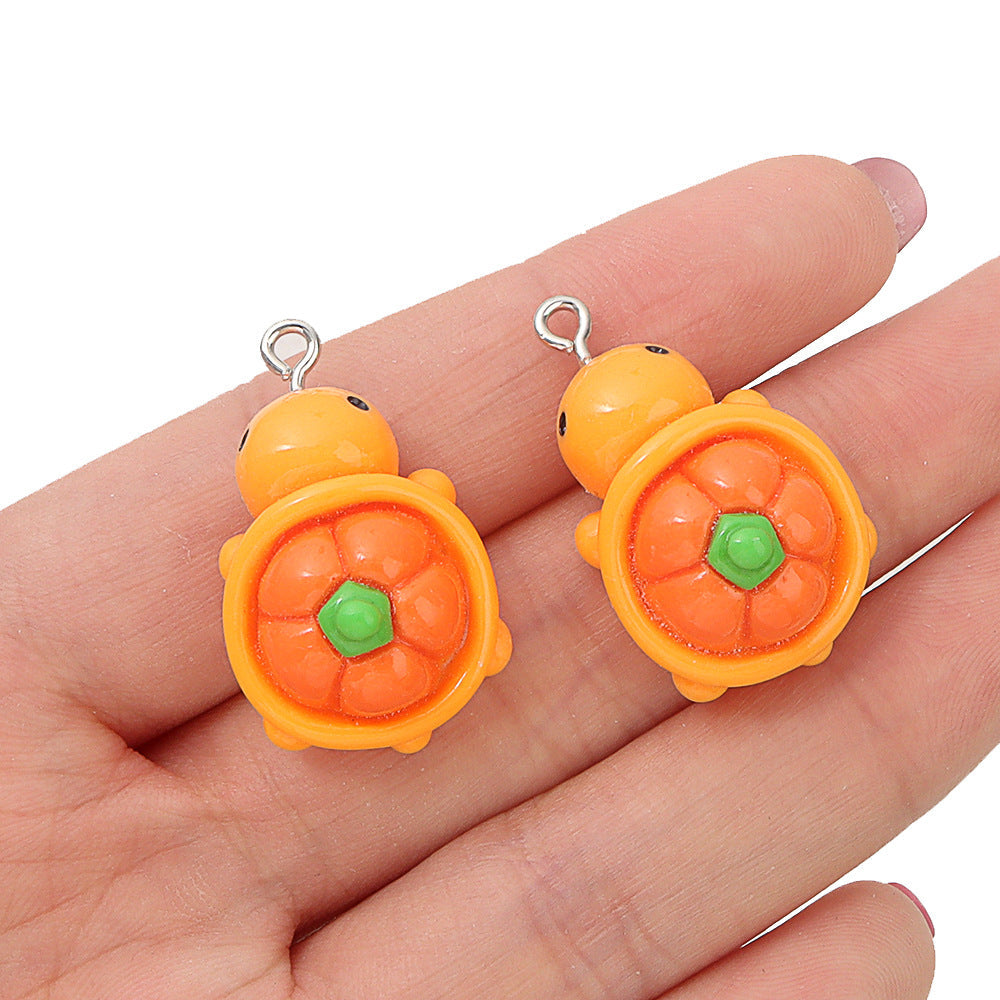 Three-dimensional Resin Cartoon Fruit Turtle Creative Hair Car Interior Jewelry Accessories