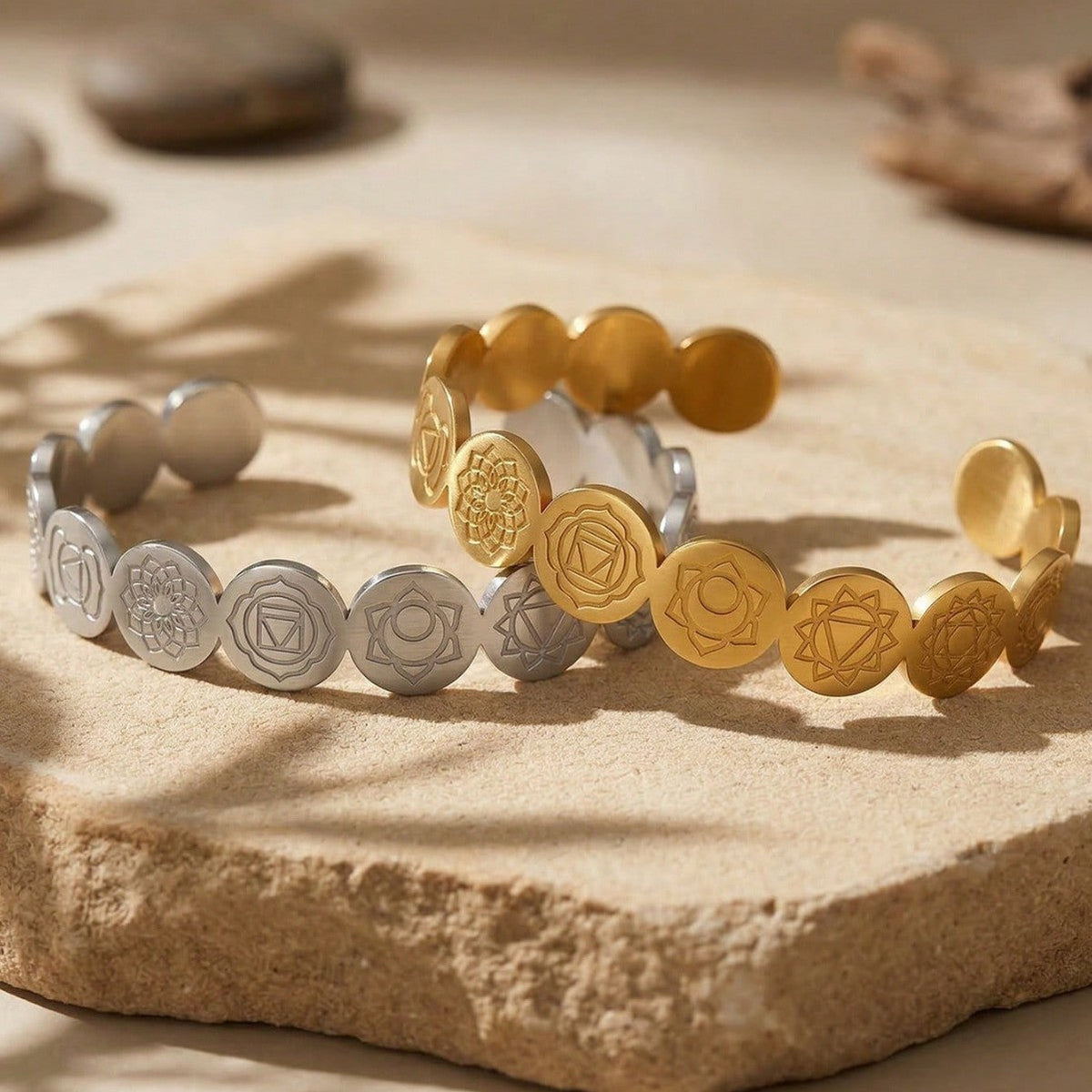 Stainless Steel Shaped Opening Adjustable Geometric Bracelet
