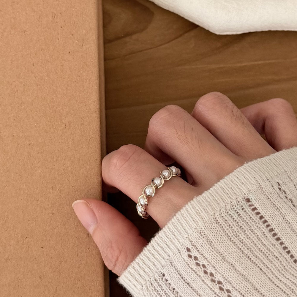 Special Interest Light Luxury Hollow Zircon Index Finger Female French Rings