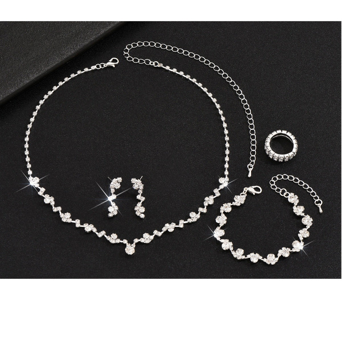 Women's Simple Diamond Bride Bridesmaid For Earrings