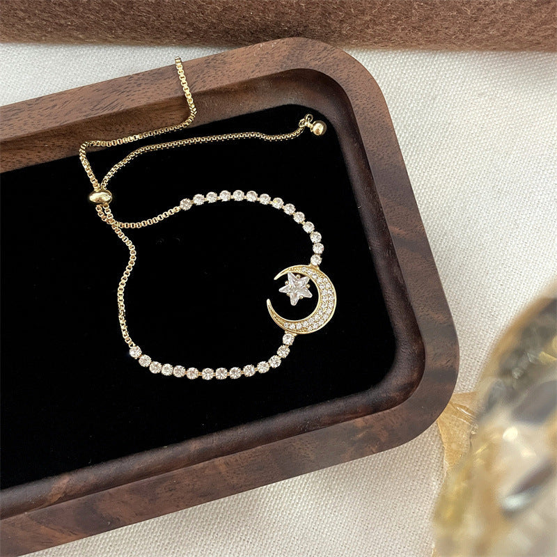 Women's Diamond Double Layered Wear Exquisite Niche Design Simple Bracelet