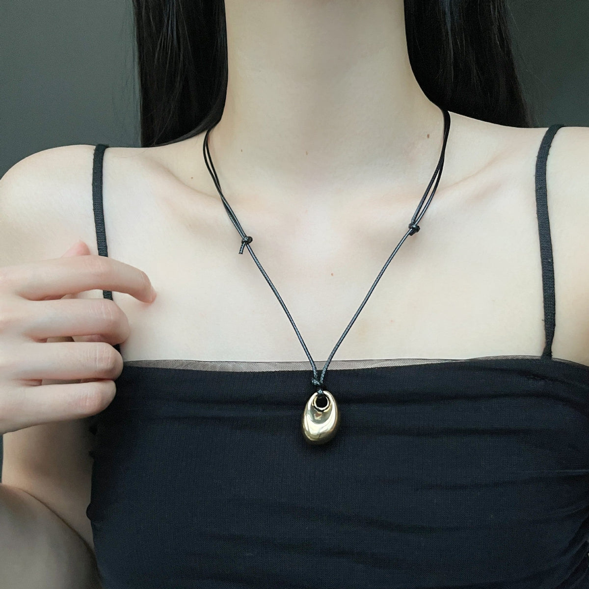 Rope Beanie Female Minority Simple High-grade Sense Sweater Necklaces