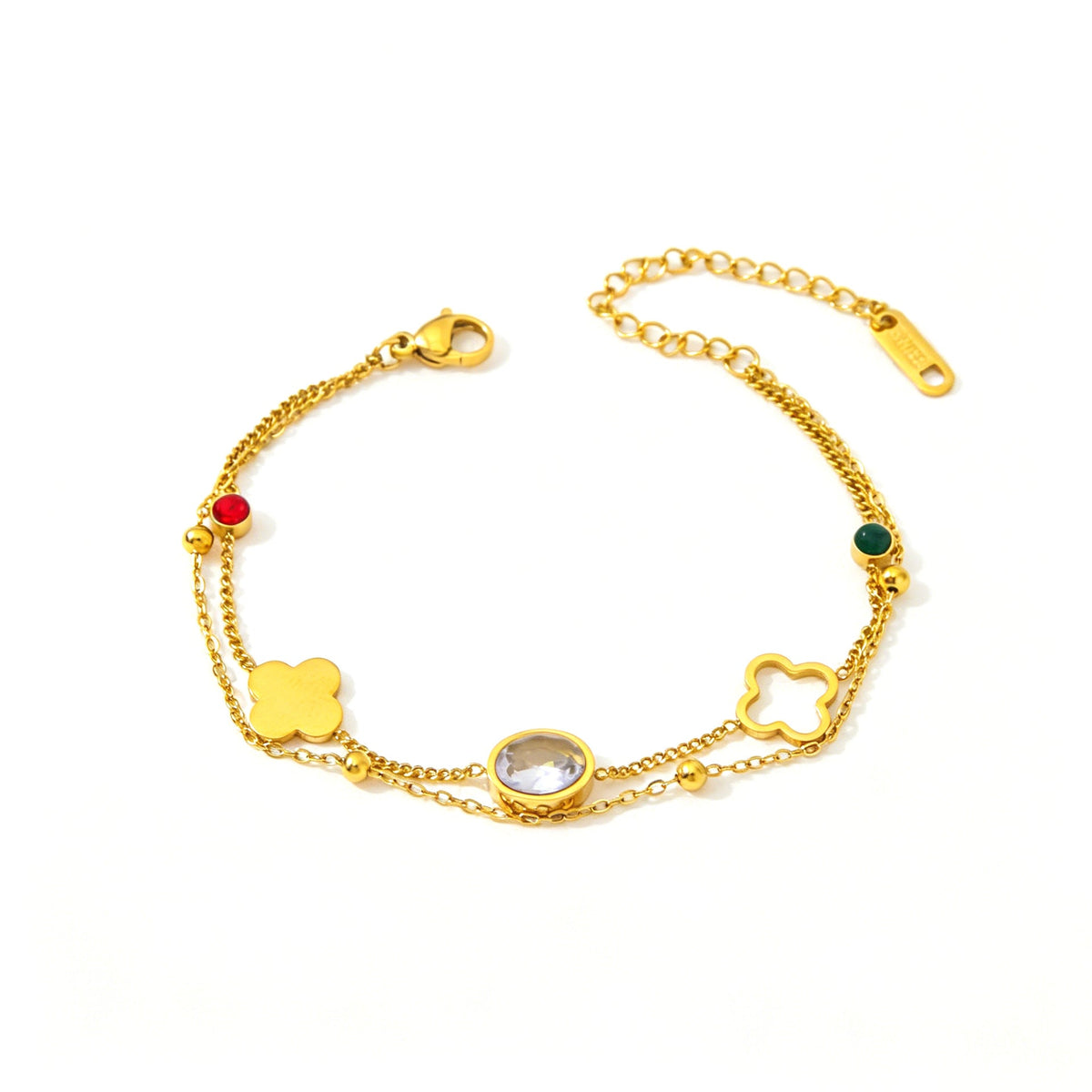 Women's Steel Double Layered Wear Affordable Luxury Fashion High-grade Bracelets