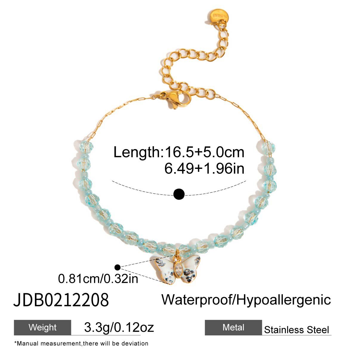 Sweet Style Niche With Zircon Flower Stainless Bracelets