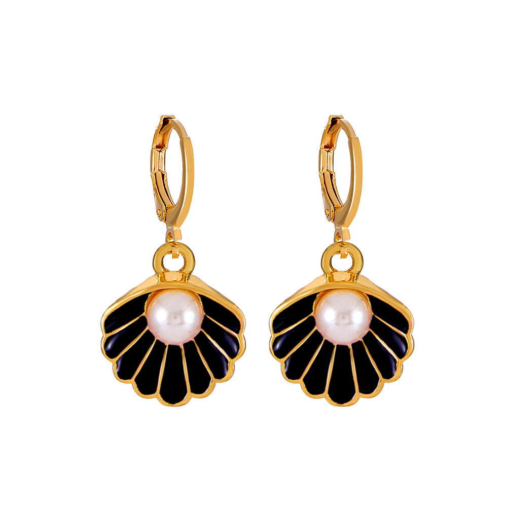 Shell Of Affordable Luxury Fashion Temperament Color Clavicle Chain Jewelry Set
