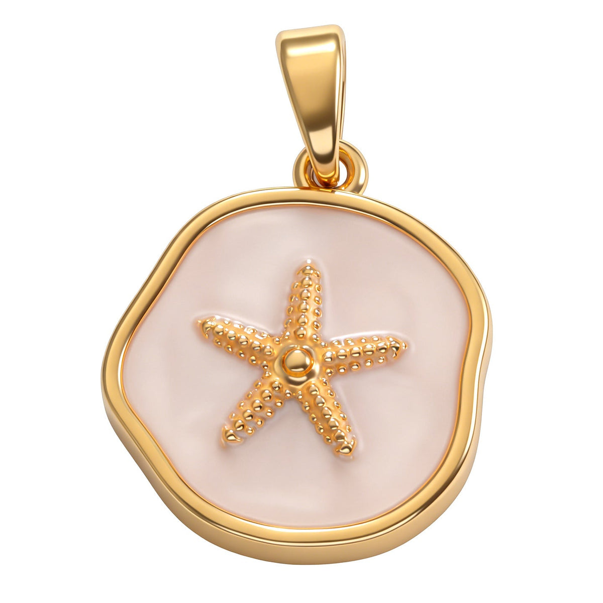 Ocean Theme Drop Oil Conch Starfish Turtle Shell Pendant
