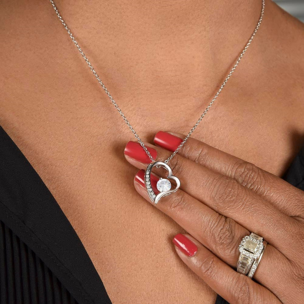 Heart Of Eternity Zircon Love Long High Luxury Steel Pendant