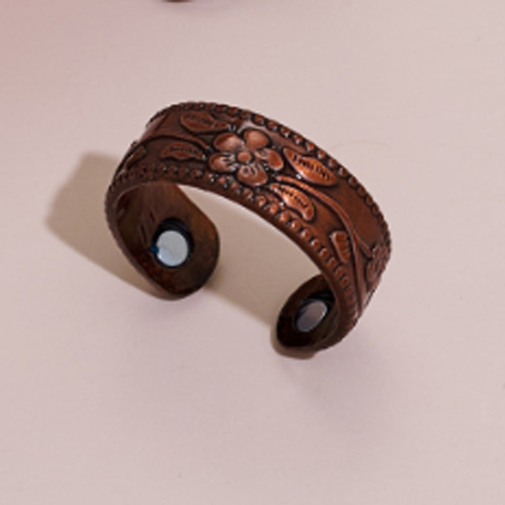 Atmospheric Lucky Tree Magnet Red Copper Health Care Bracelet