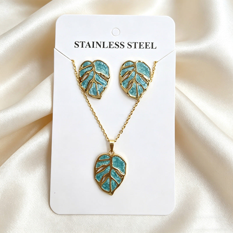 Stainless Steel Enamel Titanium Fashion Personality Necklaces