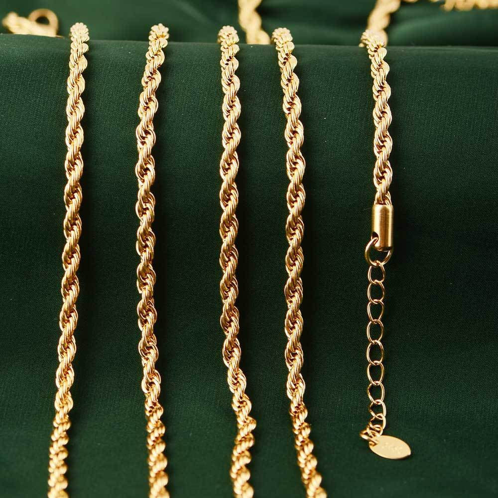 Men's Stainless Steel Hemp Flowers Chain Hip Hop Neutral Titanium Necklace
