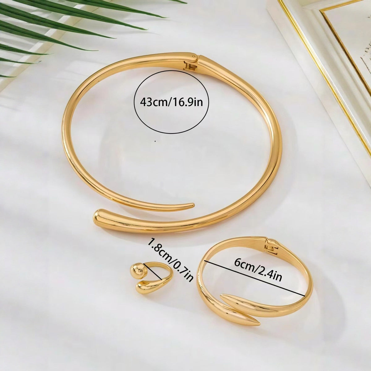 Geometric Design Three-piece Female Affordable Luxury Fashion Necklaces
