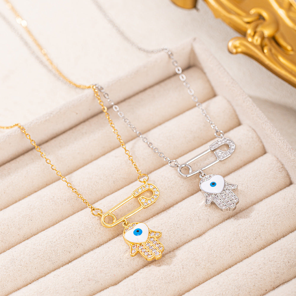 Women's Devil's Eye Pin For Special Interest Light Luxury Personalized Pendants