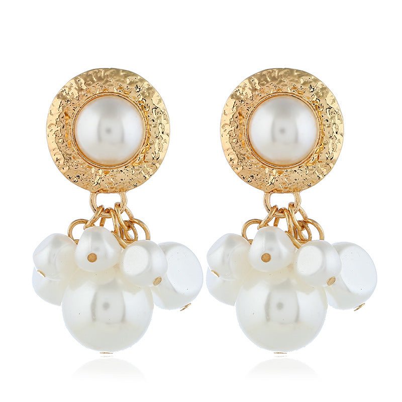 Popular String Of Irregular Size Pearl Earrings