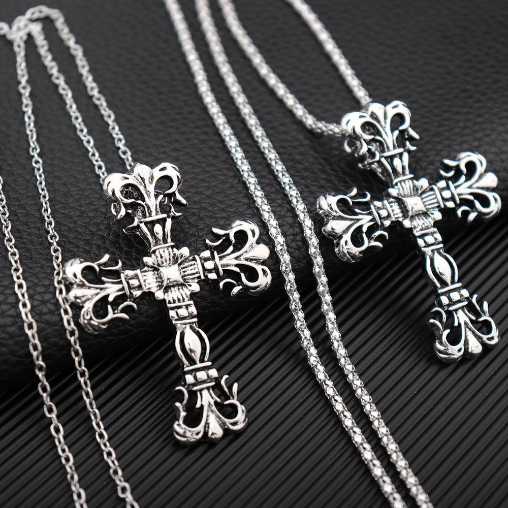 Men's Cross-shaped Alloy Retro Domineering Fashion Fashionmonger Pendant