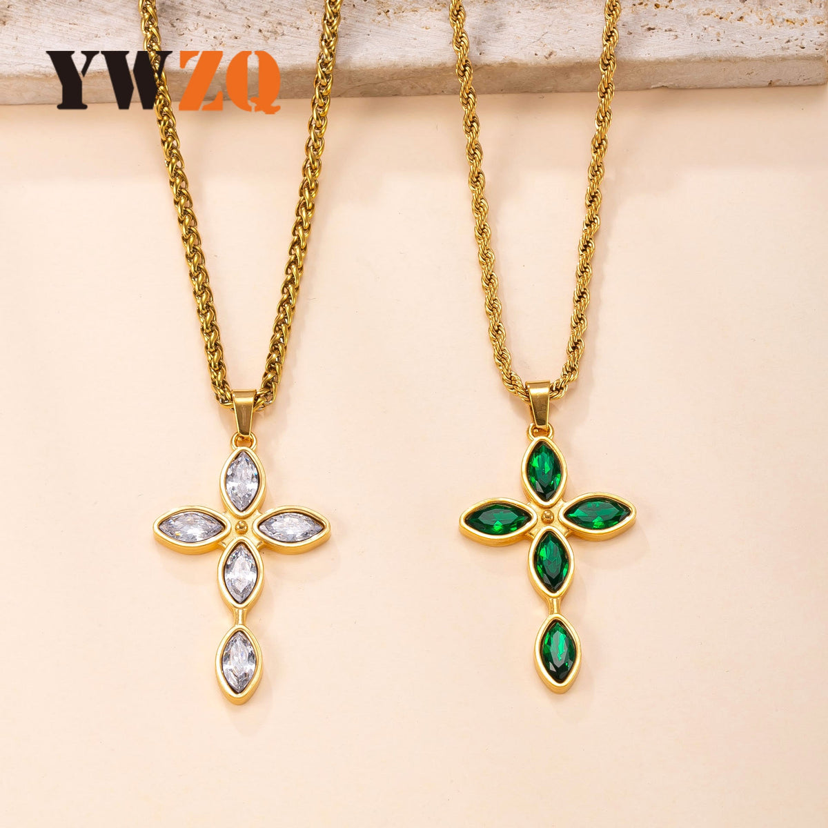 Steel Casting Light Luxury Temperament Gold Pendant