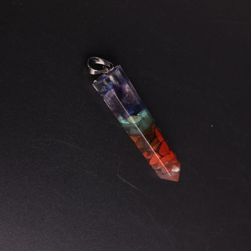 Beautiful Classy Natural Gravel Synthetic Crystal Pendant