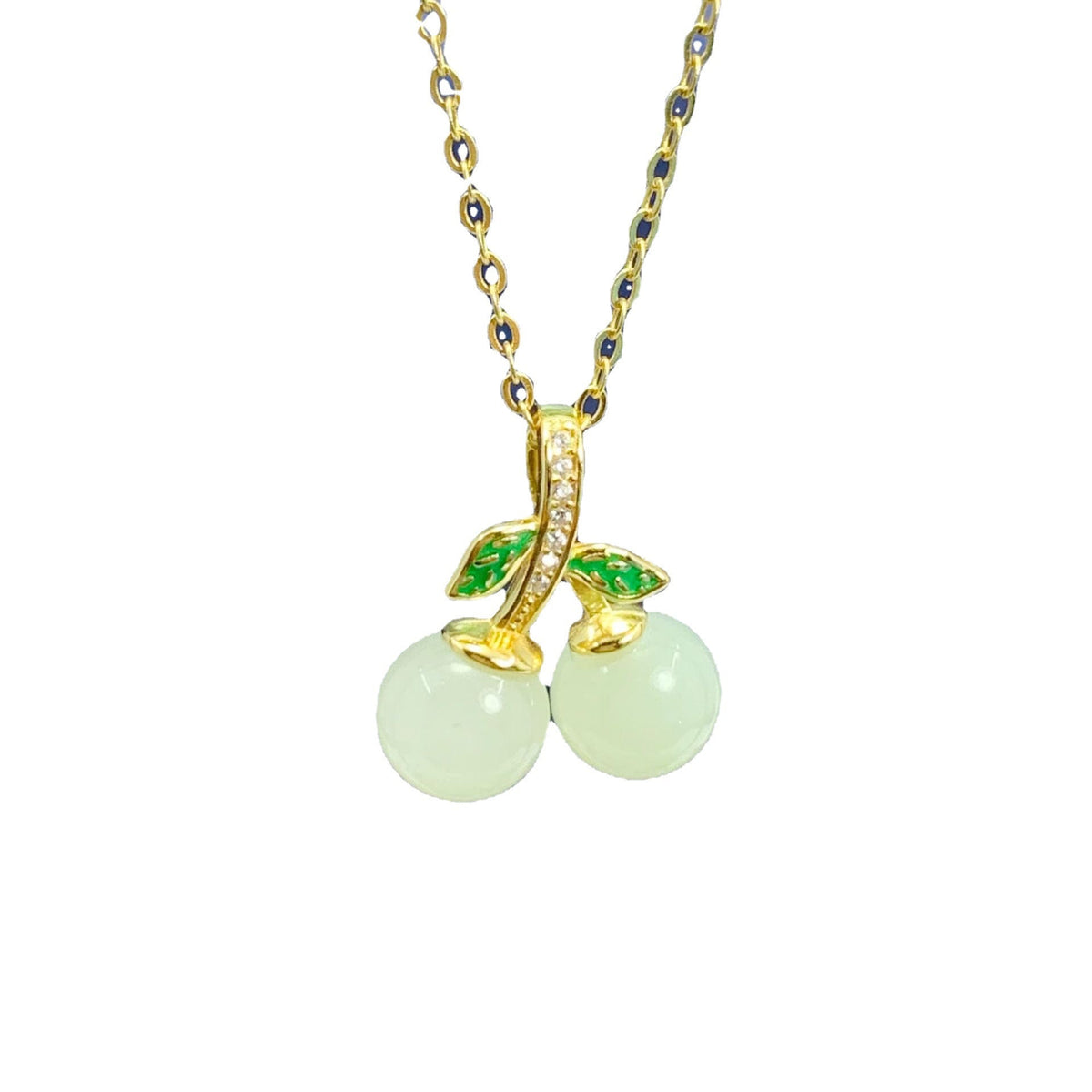 Graceful Inlaid Colored Gems Crystal Beads Pendant