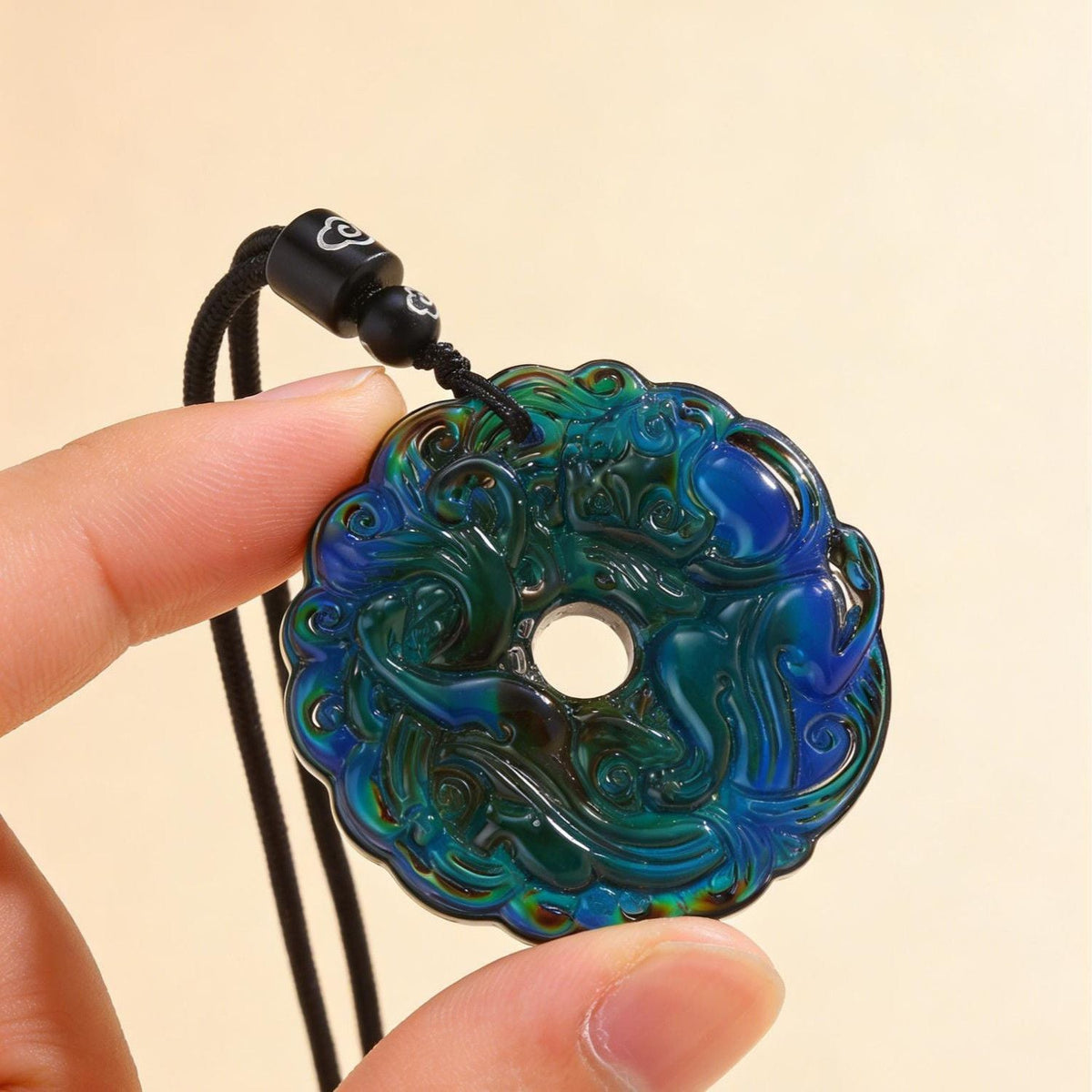 Pi Peace Buckle Beaded Personalized Couple Necklace