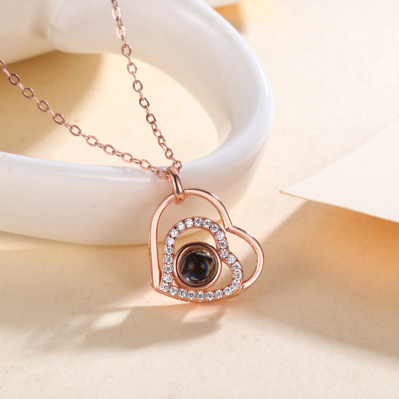 Language Love You Kinds Of Projection Clavicle Necklace